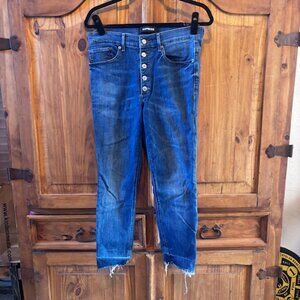 Express Stretch Cropped High Rise Jeans - Size 10R